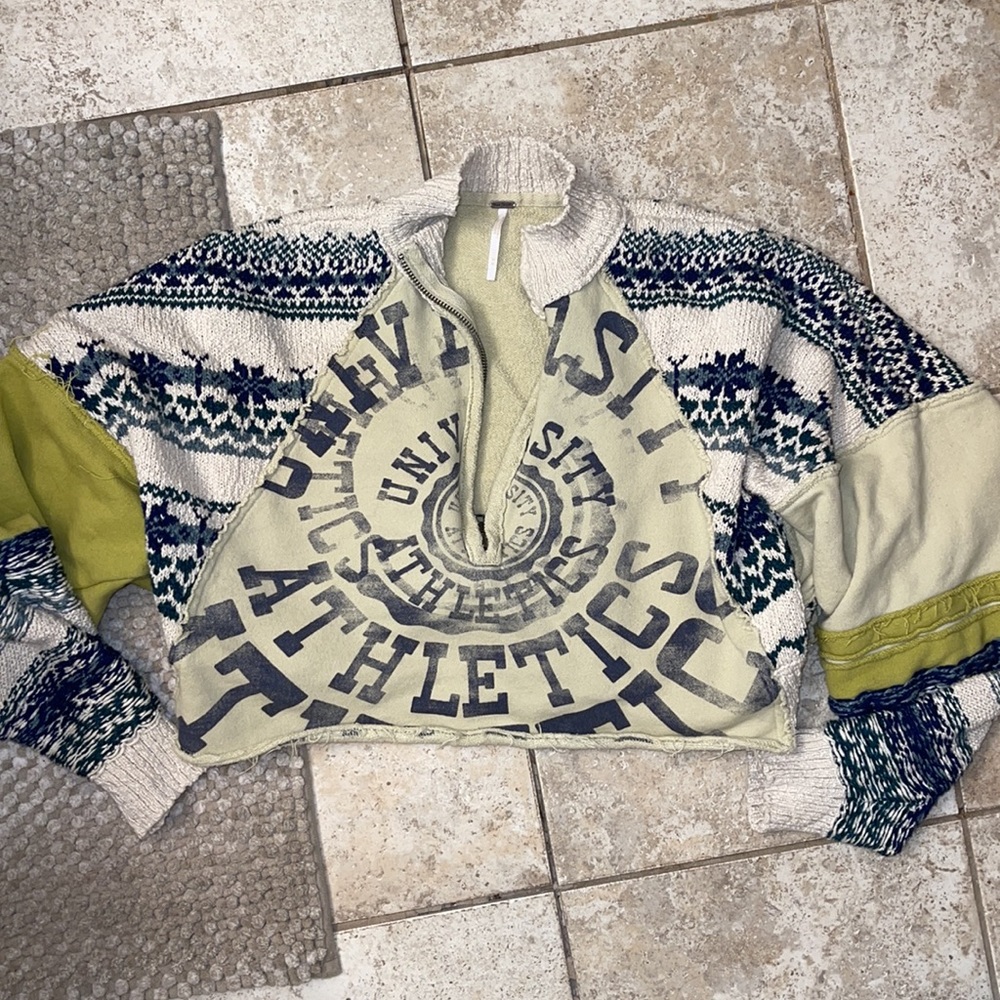 FREE PEOPLE QUARTER ZIP SWEATER - Picture 4 of 4